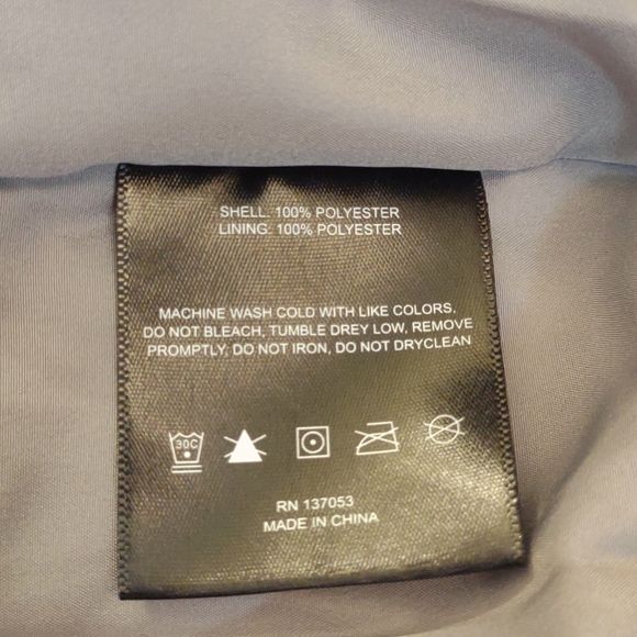 Nuvano SZ XL Grey Poly Zip Front Vest. - Picture 7 of 8